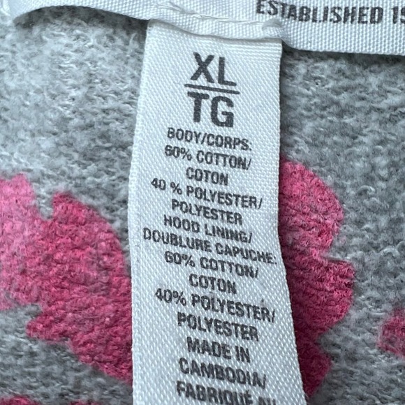 Aeropostale Sleeveless Zip Up Hoodie Womens XL Grey Sweatshirt California Casual - Picture 5 of 16